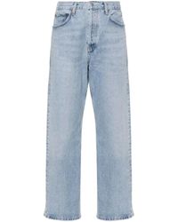 Agolde - Fran Low-Rise Straight-Leg Jeans - Lyst