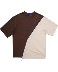 A_COLD_WALL* - T-Shirt Spliced Marrone - Lyst
