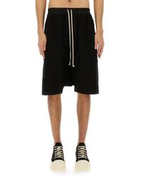 Rick Owens - Relaxed Fit Drawstring Shorts - Lyst