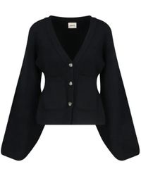 KHAITE - Relaxed Knit Sweater With Deep V-Neckline - Lyst