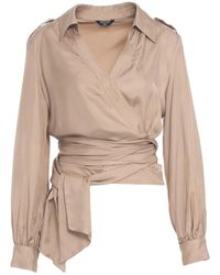 Guess - Wrap Blouse With Waistband - Lyst