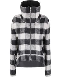 Rick Owens - Asymmetric Short Wool Jacket With High Collar - Lyst