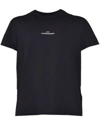 Maison Margiela - Cotton T-Shirt With Distorted Logo - Lyst