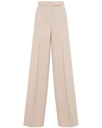 Max Mara - High-Waisted Wide-Leg Trousers - Lyst