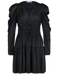 Ulla Johnson - Satinkleid Lu Mit Plissee - Lyst