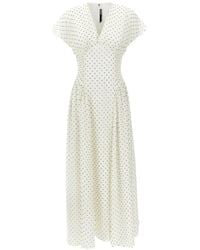 ROTATE BIRGER CHRISTENSEN - Polka Dot Maxi Dress - Lyst