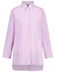 Marc Cain - Bluse Mit Geknöpften Ärmeln - Lyst