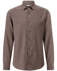 Eton - Lange Mouw Overhemden Bruin 100014457 - Lyst