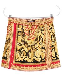 Versace - High-Waisted A-Line Skirt With Baroque Print - Lyst