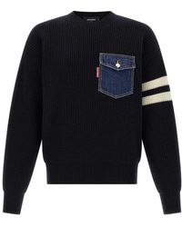 DSquared² - Denim Mix' Sweater - Lyst