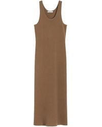 Max Mara - Sleeveless Maxi Dress With Subtle Side Slit - Lyst