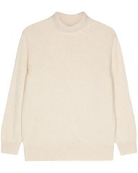 Malo - Ecru Cashmere Turtleneck Sweater - Lyst