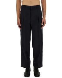 Marni - High-Waisted Wide Leg Pants With Pleated Front - Lyst