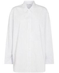 Acne Studios - Relaxed Fit Striped Shirt With Classic Collar - Lyst