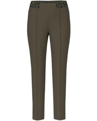 Marc Cain - Tiermuster Slim-Fit Hose - Lyst