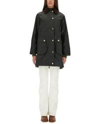 Barbour - Long Waxed Cotton Beadnell Jacket - Lyst