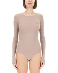 MM6 by Maison Martin Margiela - Form-Fitting Bodysuit With Long Sleeves - Lyst