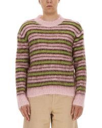 Marni - Comfort Fit Striped Sweater - Lyst