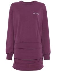 The Attico - Fitted Dress With Rubberised Logo Detail - Lyst