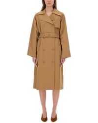 MICHAEL Michael Kors - Double-Breasted Trench Coat - Lyst
