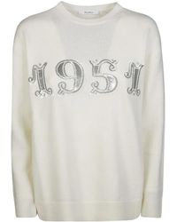 Max Mara - Plata 1951 Strass Jersey Sweater - Lyst
