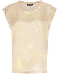 Fabiana Filippi - Sleeveless Silk Top With All-Over Contrasting Colo - Lyst