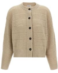 Brunello Cucinelli - 'Rustic Dazzling Net' Cardigan - Lyst
