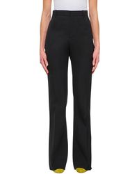 Bottega Veneta - Sartorial Wool Twill Flared Pants - Lyst