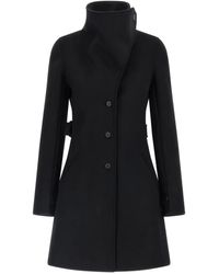 Courreges - Mantel Aus Wolle & Seide - Lyst