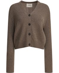 Lisa Yang - Cropped Cashmere Cardigan With V-Neckline - Lyst