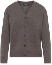 Max Mara - V-Neck Wool-Cashmere Blend Sweater - Lyst