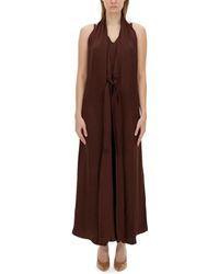 Alysi - Silk Crepe Dress - Lyst