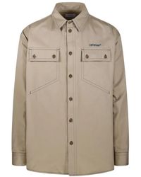 Off-White c/o Virgil Abloh - Stitch Cotgab Milit Overshirt - Lyst