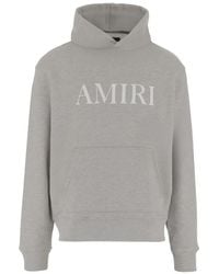 Amiri - Cotton Sweatshirt With Hood And Contrasting Logo D - Lyst