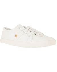 ralph lauren white trainers womens