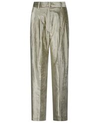 Forte Forte - Cotton Viscose Stretch Velvet Pinces Pant - Lyst