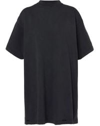 Balenciaga - Relaxed-Fit T-Shirt With Distressed Hem And - Lyst