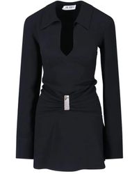 The Attico - Mini Dress With Deep V-Neck - Lyst