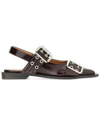 Ganni - Ballerina With Buckle - Lyst
