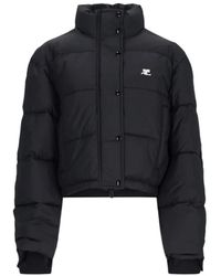 Courreges - Logo Crop Puffer Jacket – - Lyst
