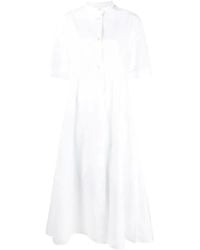 Jil Sander - Button-Up Midi Dress With Relaxed Fit - Lyst