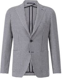 Tagliatore - Slim-Fit Sakko Mit Hahnentritt-Muster - Lyst