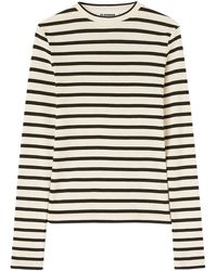 Jil Sander - Fine Ribbed Off- And Crew Neck Sweater - Lyst