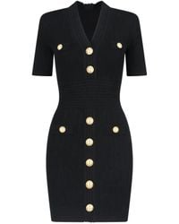 Balmain - Mini Knit' Dress – - Lyst