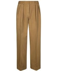 Forte Forte - Fluid Trousers With Front Pleats And Straigh - Lyst