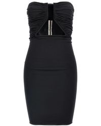Rick Owens - Off-The-Shoulder 'Prong' Mini Dress - Lyst