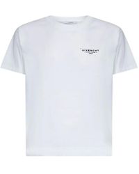 Givenchy - Crew Neck Cotton T-Shirt With Logo Detail - Lyst