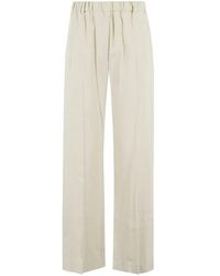 Tela - Relaxed-Fit Pants With Elastic Waistband And Angle - Lyst