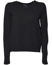 Max Mara - V-Neck Relaxed Fit Sweater With Ribbed Details - Lyst