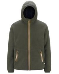 K-Way - Reversible Jacket With Smooth Polar And Sherpa Tex - Lyst
